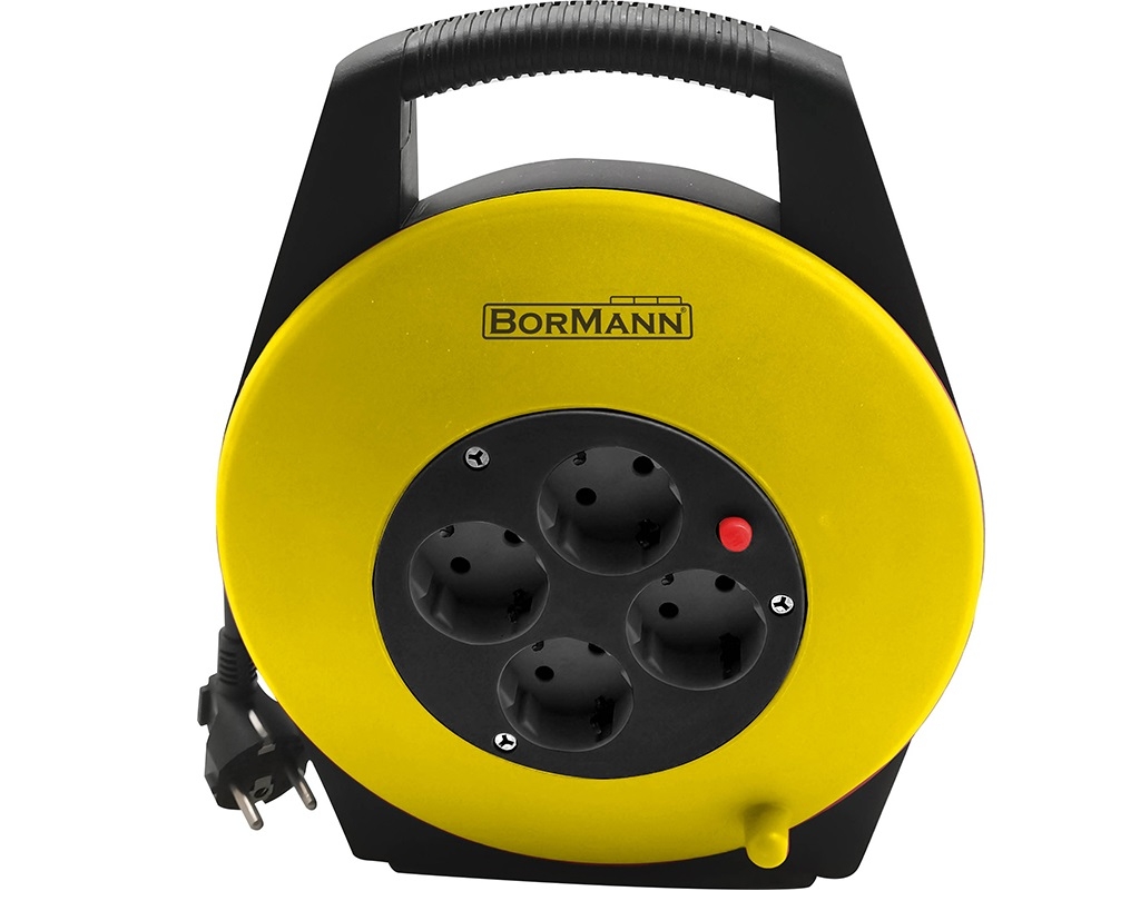 Bormann BCR2210 Μπαλαντέζα Καρούλι Κλειστού Τύπου 4 Θέσεων με Καλώδιο 5m Διατομής 3x1.5mm² Κίτρινη - Προβολείς - Πολύπριζα - Μπαλαντέζες Bormann BCR2210 Μπαλαντέζα Καρούλι Κλειστού Τύπου 4 Θέσεων με Καλώδιο 5m Διατομής 3x1.5mm² Κίτρινη - Προβολείς - Πολύπριζα - Μπαλαντέζες