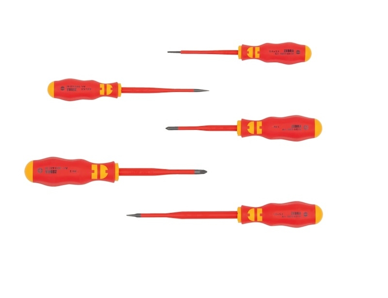 Hand Tools - Wurth Set of 5 Electrician's Screwdrivers VDE 1000V
