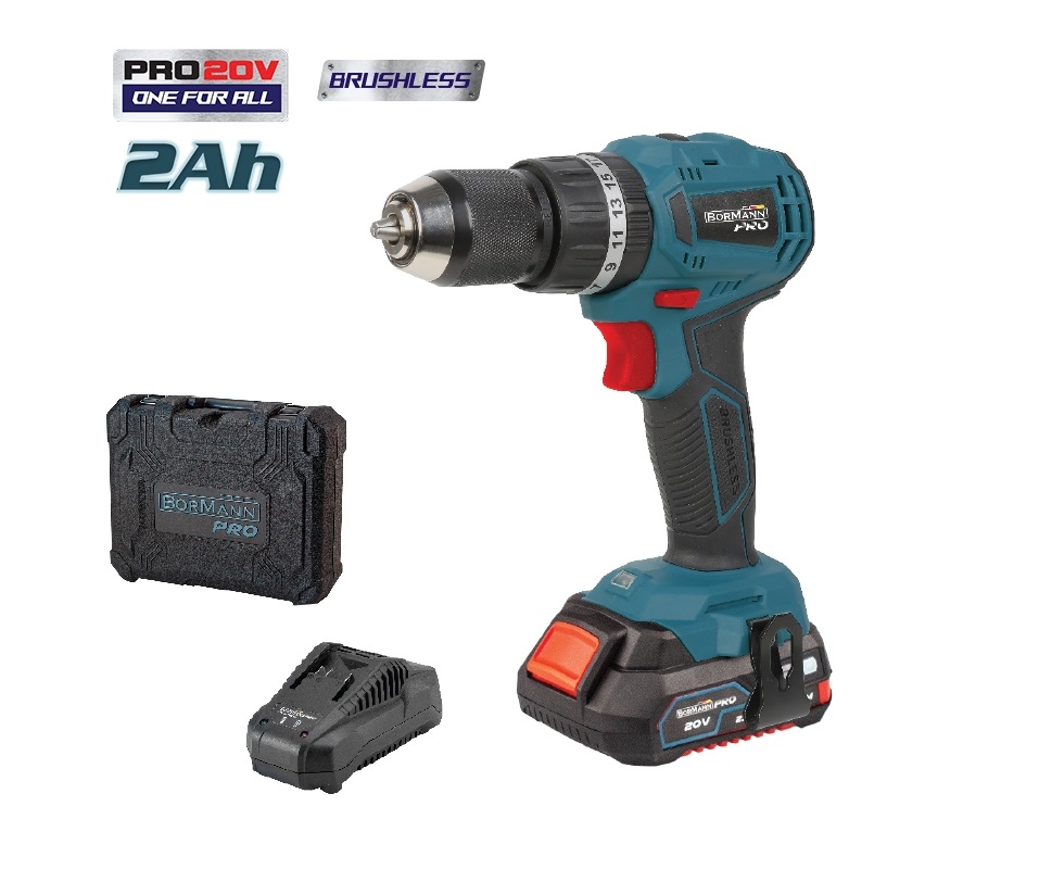 Εργαλεία μπαταρίας - ΒORMANN Pro BORMANN Pro BBP9250 Δραπανοκατσάβιδο Κρουστικό Compact, Brushless Μπαταρίας 20V