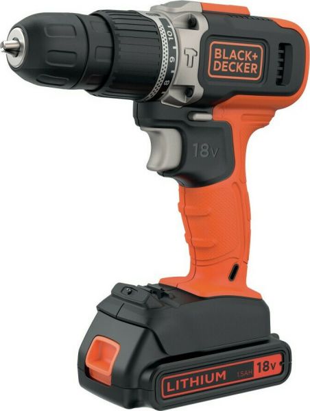 Εργαλεία μπαταρίας - Black & Decker BCD003C1 Κρουστικό Δραπανοκατσάβιδο Μπαταρίας 18V 1x1.5Ah