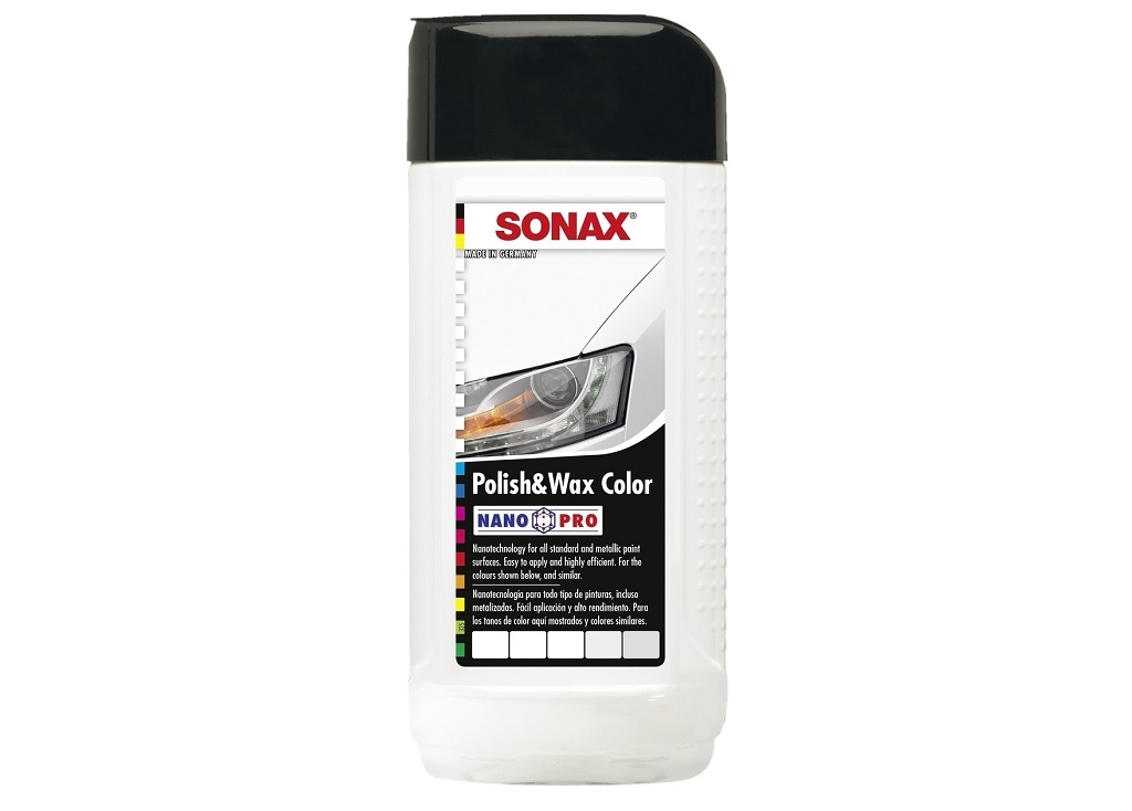 Προϊόντα Περιποίησης Auto - Sonax - Γυαλιστικό & κερί με χρώμα άσπρο NanoPro 250ml