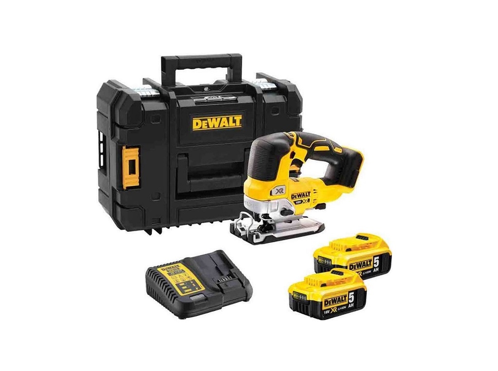Εργαλεία μπαταρίας - DeWALT -  Σέγα Κλειστής Λαβής 18V XR LI-ON Brushless (2Χ5.0ΑΗ)