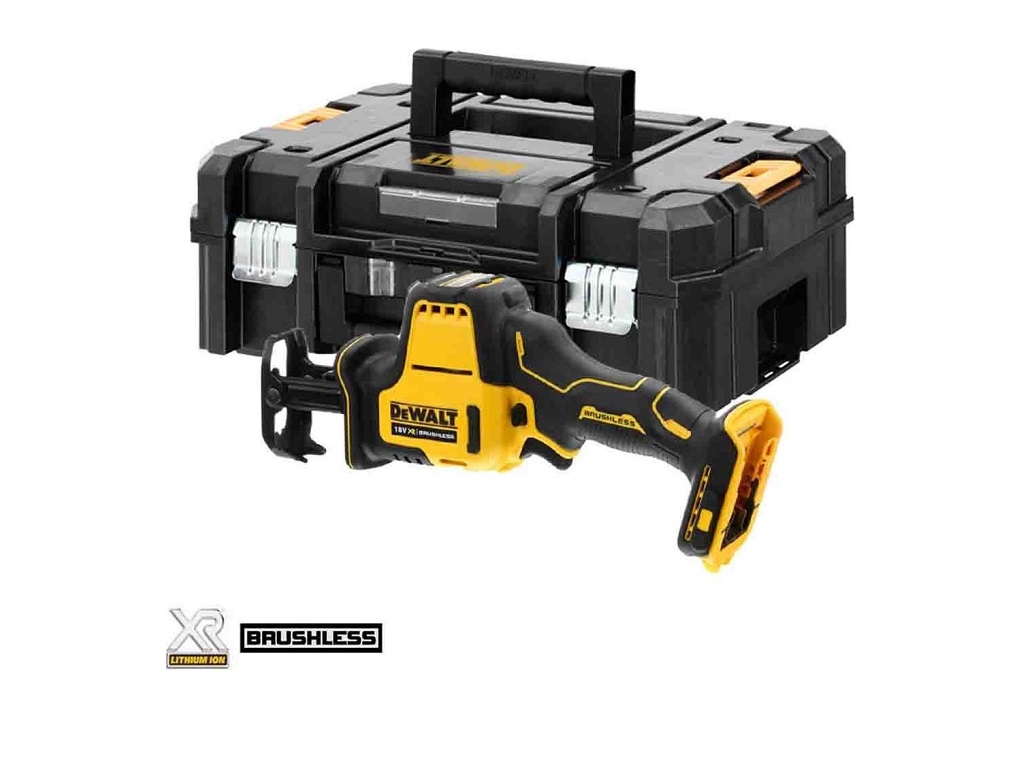 Εργαλεία μπαταρίας - DeWALT - Σεγάτσα Κόμπακτ Brushless 18V XR Χωρίς Μπαταρία & Φορτιστή με βαλίτσα