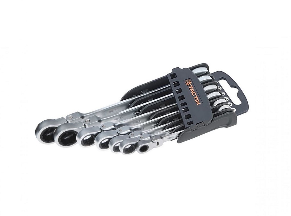 Hand Tools - Tactix - 7 PC FLEX RATCHET WRENCH SET