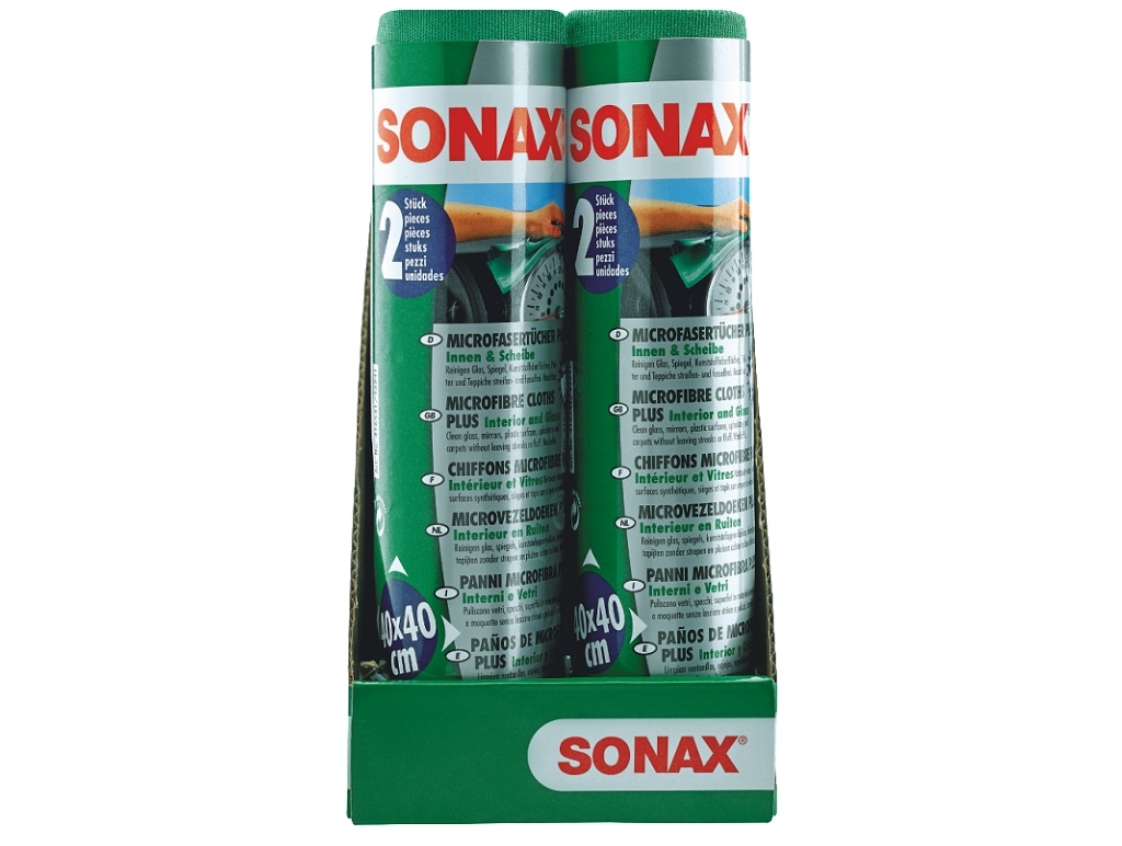 Auto - Moto Care Products - Sonax - Microfibre cloth plus interior & glasses (set of 2 pcs.)