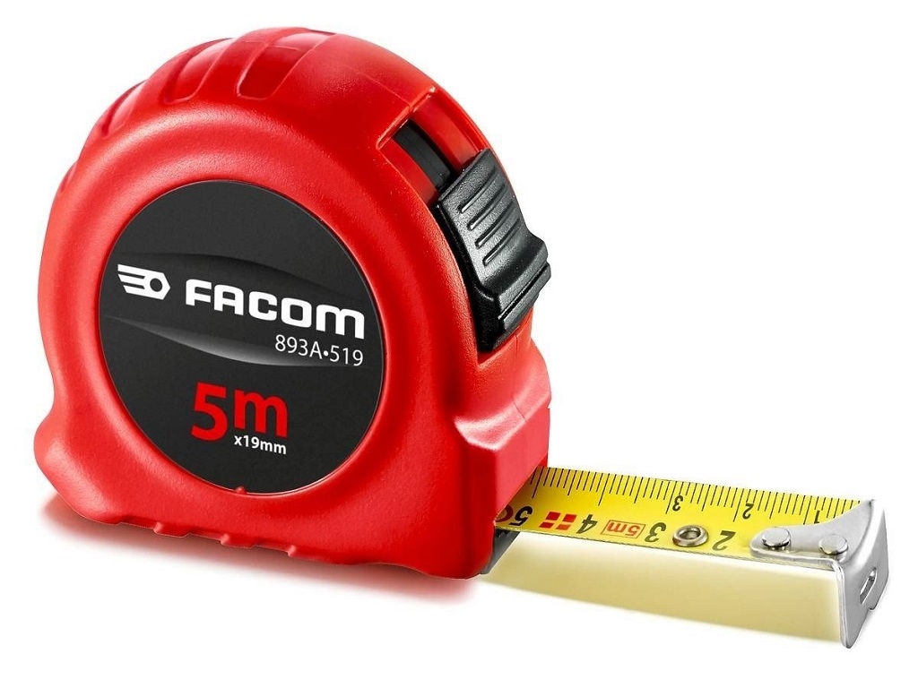 Facom - Μέτρο με στοπ 5m x 19mm  - Μέτρα - Μετροταινίες