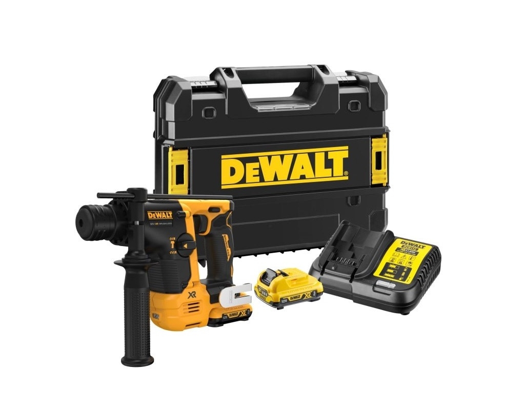 Cordless Power Tools - DeWALT Κρουστικό Κατεδαφιστικό Πιστολέτο Μπαταρίας 12V 2x3Ah με SDS Plus