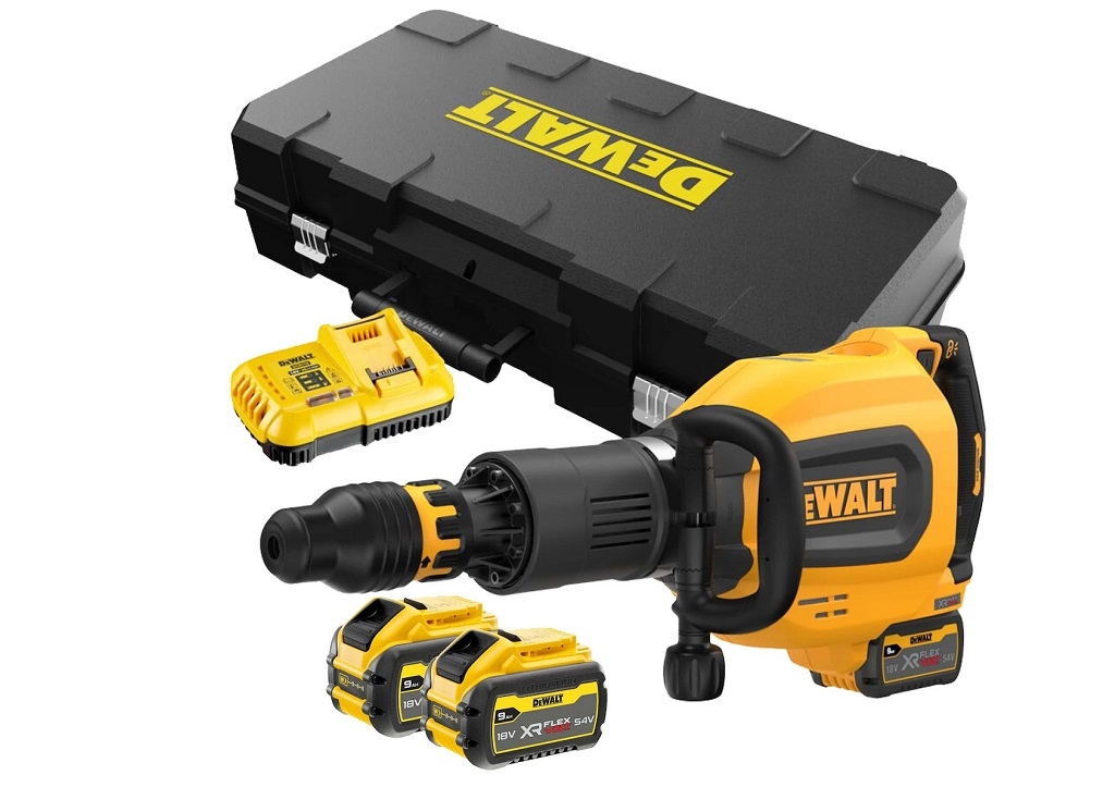 Cordless Power Tools - Dewalt 54V Cordless Hammer Drill with SDS Max