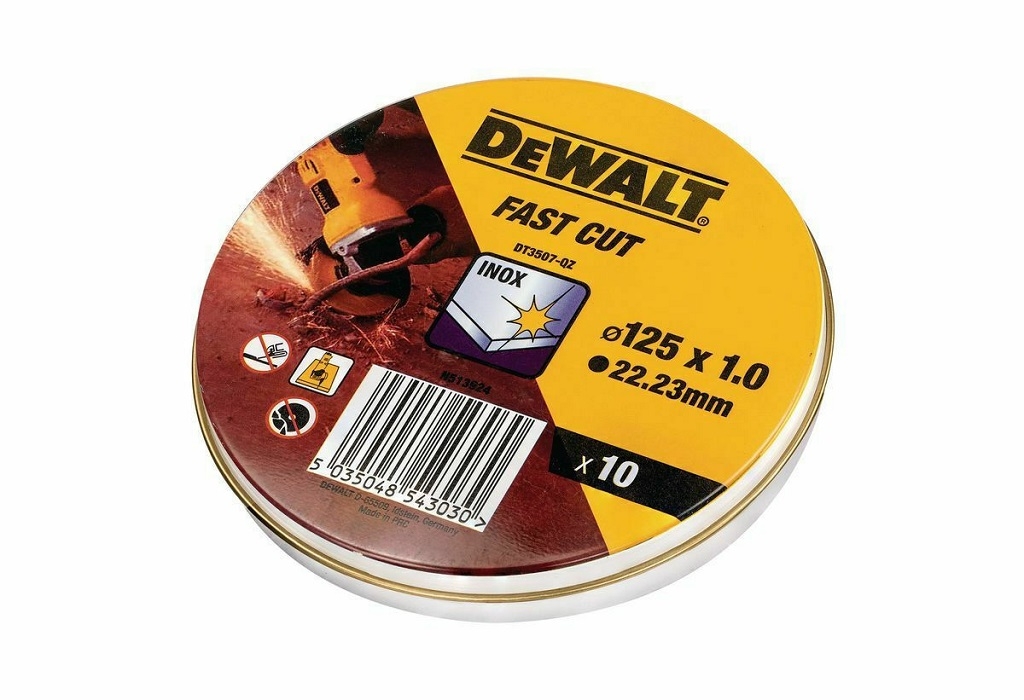 Accessories - Consumables - Dewalt Inox Cutting Discs 125mm DT3507 10pcs