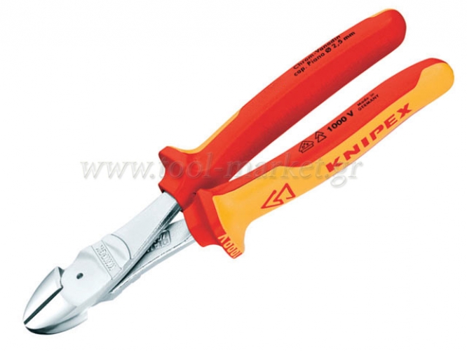 Hand Tools - Knipex - Leverage Diagonal 1000v. & VDE 180mm