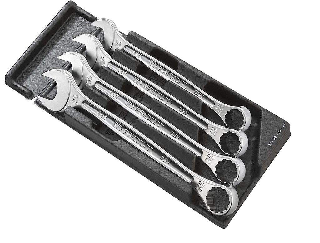 Εργαλεία Χειρός - Facom - Θήκη με 4 γερμανοπολύγωνα κλειδιά OGV® μεγάλων διαστάσεων