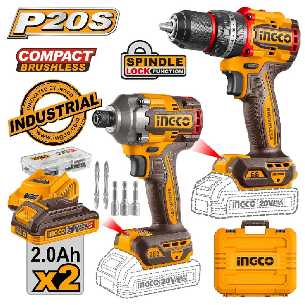 Εργαλεία μπαταρίας - Εργαλεία Compact Μπαταρίας 20V Li-Ion Σετ 2 τεμ.