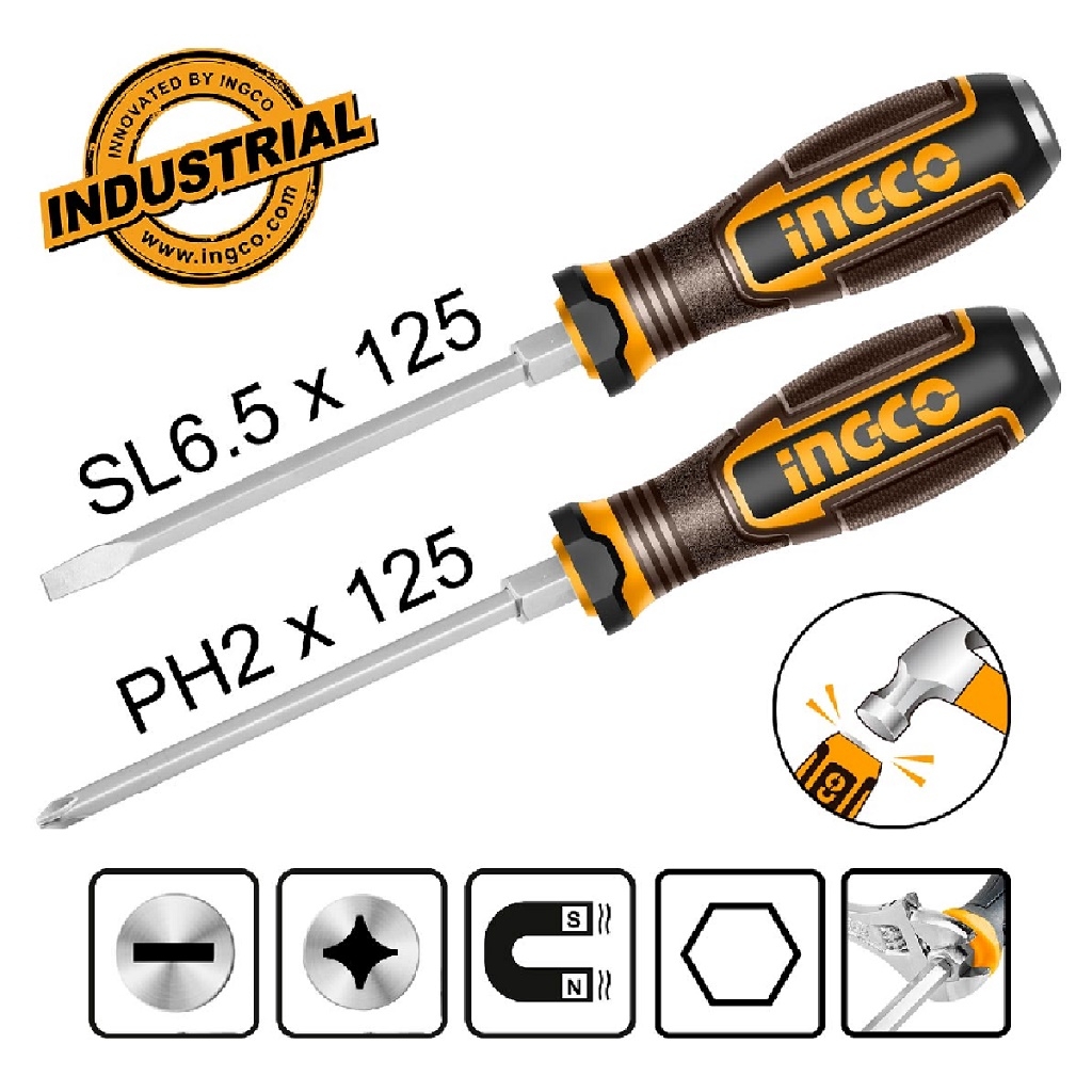 Hand Tools - Κατσαβίδια Χτυπητά Σετ 2 τεμ.