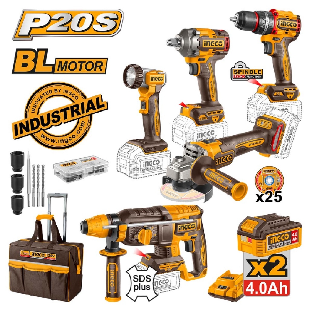 Εργαλεία μπαταρίας - Εργαλεία Μπαταρίας 20V Li-Ion Σετ 5 τεμ. + Δώρo