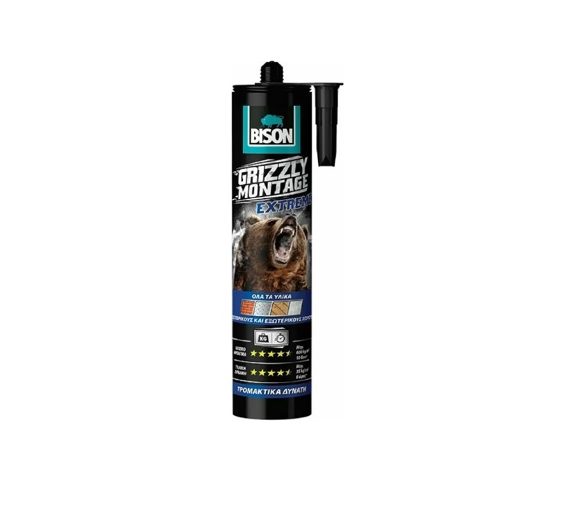 GRIZZLY MONTAGE EXTREME 440GR BISON - Κόλλες - Σιλικόνες - Σφραγιστικά GRIZZLY MONTAGE EXTREME 440GR BISON - Κόλλες - Σιλικόνες - Σφραγιστικά