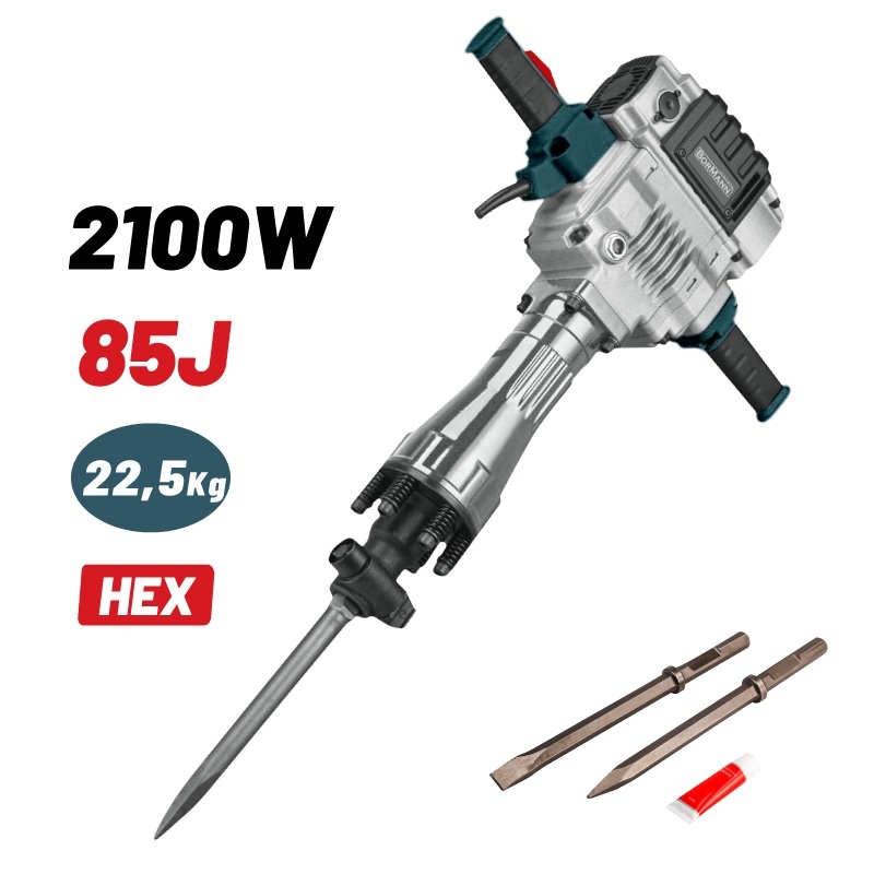 Electrical Power Tools - Bormann - Demolition Hammer 2100W (BPH2200)