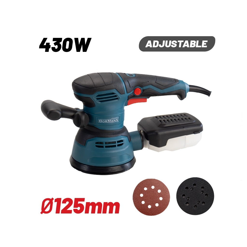 Bormann BSS2470 Έκκεντρο Τριβείο 125mm Ρεύματος 430W με Ρύθμιση Ταχύτητας και με Σύστημα Αναρρόφησης - Τριβεία Bormann BSS2470 Έκκεντρο Τριβείο 125mm Ρεύματος 430W με Ρύθμιση Ταχύτητας και με Σύστημα Αναρρόφησης - Τριβεία