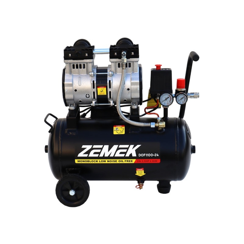 Zemek DOF1100-24 Αθόρυβος Αεροσυμπιεστής Χωρίς Λάδι 1.5HP 24Lt 8Bar - Αεροσυμπιεστές Zemek DOF1100-24 Αθόρυβος Αεροσυμπιεστής Χωρίς Λάδι 1.5HP 24Lt 8Bar - Αεροσυμπιεστές