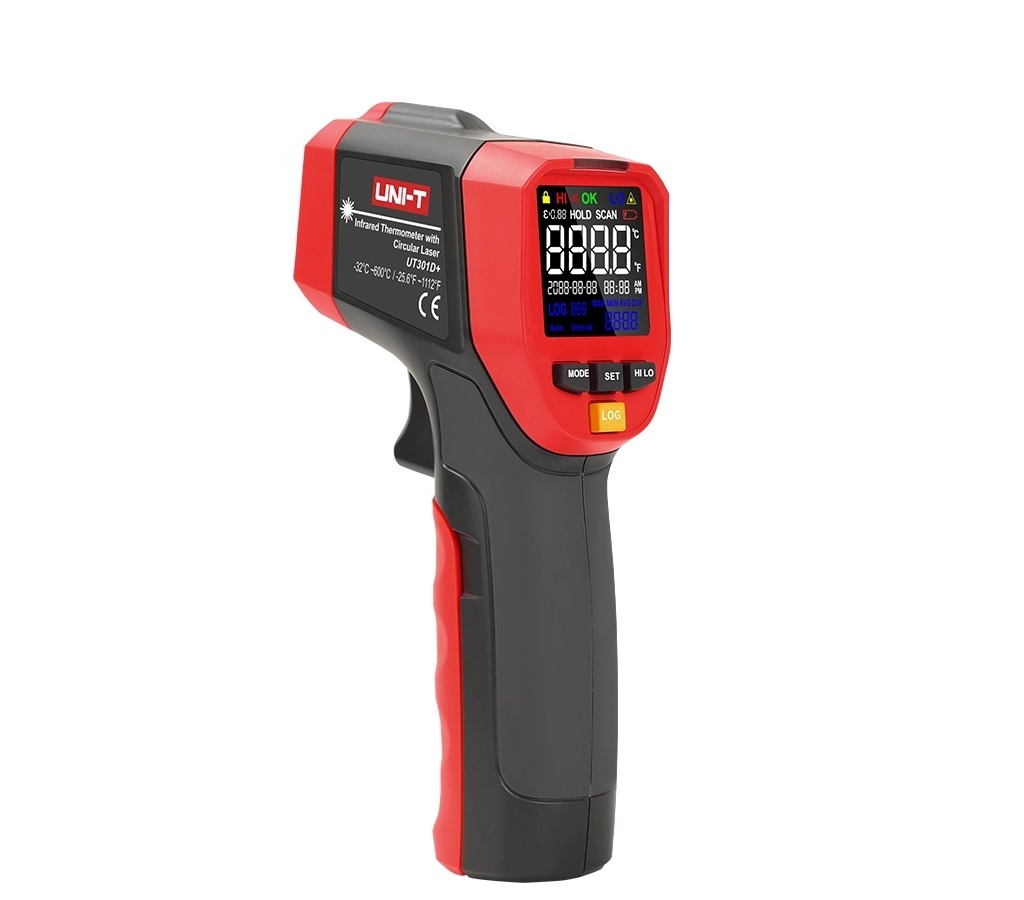 UNI-T θερμόμετρο υπερύθρων UT301DPLUS, με διπλό laser, -32 έως +600 °C - Extras UNI-T θερμόμετρο υπερύθρων UT301DPLUS, με διπλό laser, -32 έως +600 °C - Extras