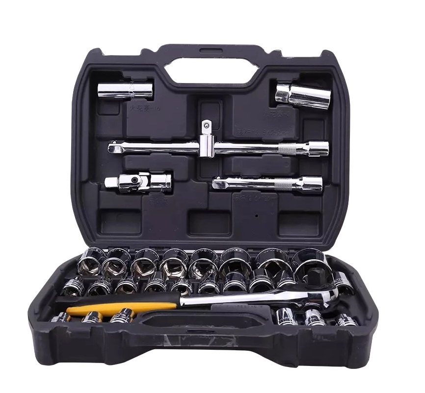 Hand Tools - DELI σετ καστάνια με καρυδάκια DL1032, με θήκη, 1/2, Cr-V, 32τμχ