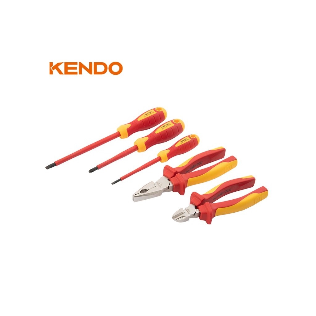 Hand Tools - Kendo 85136 Σετ Πένσες &amp;amp; Κατσαβίδια 1000V VDE 5TMX