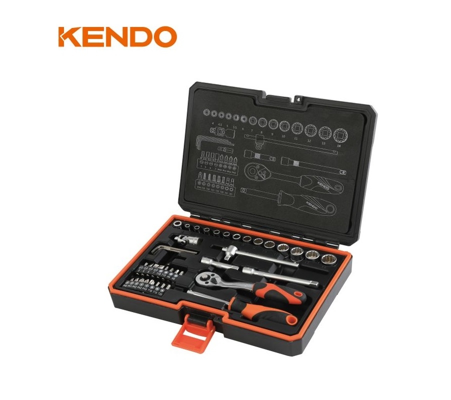 Hand Tools - Kendo 90562 Σετ Καστάνια με Καρυδάκια 1/4′ 42TMX