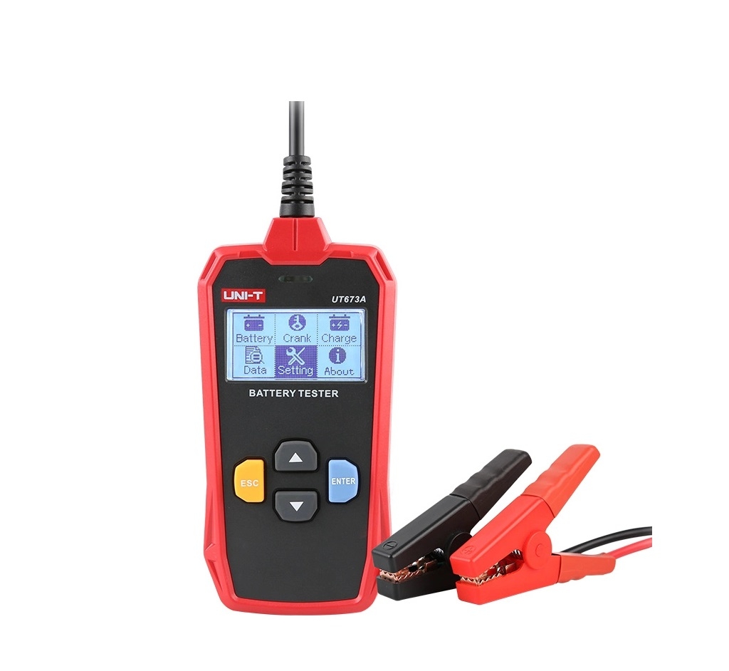 UNI-T tester μπαταρίας αυτοκινήτου UT673A, 12/24V, 3-250Ah - Extras UNI-T tester μπαταρίας αυτοκινήτου UT673A, 12/24V, 3-250Ah - Extras