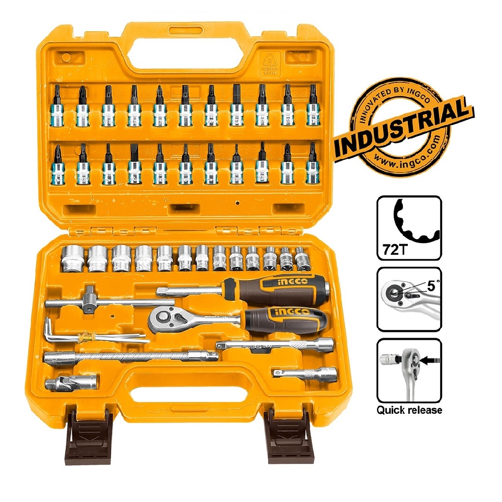 Hand Tools - Καρυδάκια 1/4 Σετ 46 τεμ.