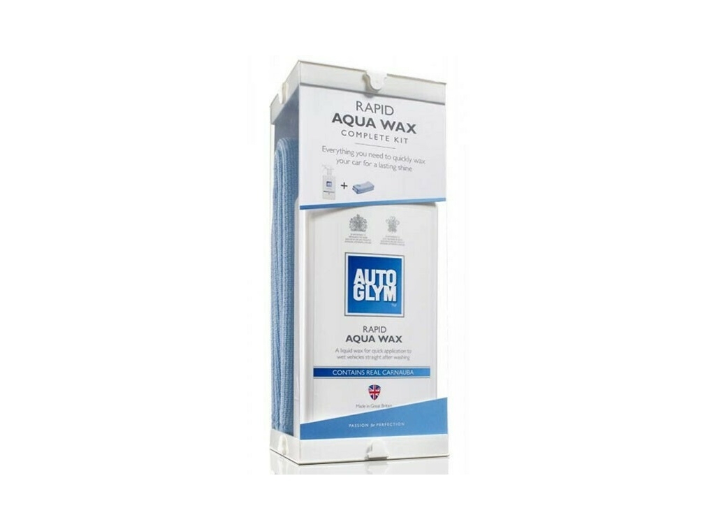 Προϊόντα Περιποίησης Auto - Autoglym - Σετ Rapid Aqua Wax Κέρωμα Γρήγορης Εφαρμογής 500ml + 2 πανιά μικροινών