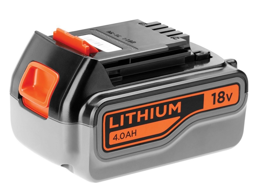 Accessories - Consumables - Black & Decker Lithium Tool Battery 18V with 4Ah Capacity