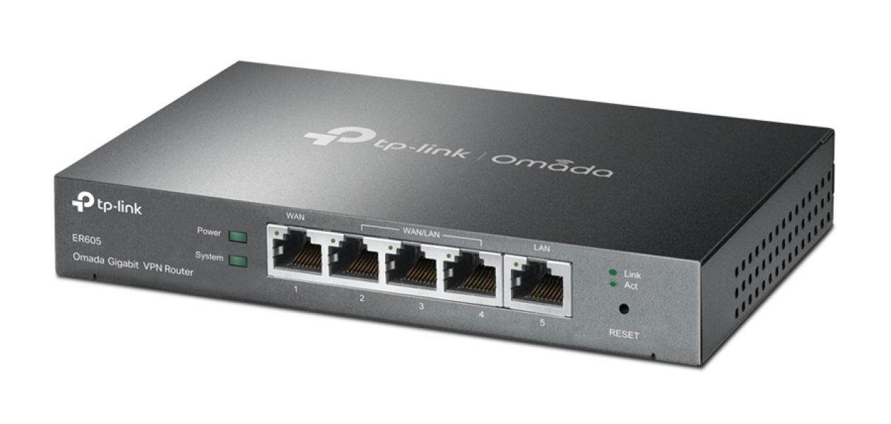 TP-LINK Gigabit VPN router ER605, 5x Ethernet port, Ver 1.0 ...