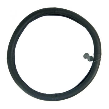 Κάλυμμα Τιμονιού Αυτοκινήτου Δερμάτινο Μαύρο 49cm - Steering wheel covers