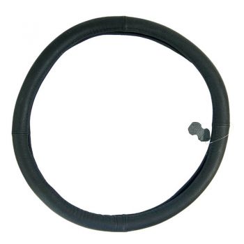 Κάλυμμα Τιμονιού Αυτοκινήτου Δερμάτινο Μαύρο 47cm - Steering wheel covers