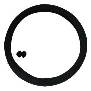 Κάλυμμα Τιμονιού Φορτηγού Δερματίνο Μαύρο X-Large 42cm - Steering wheel covers