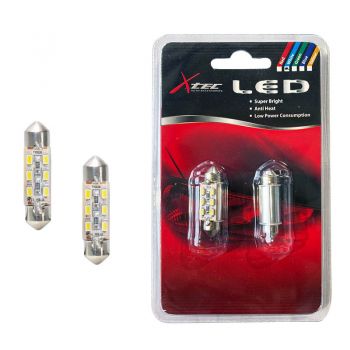 Λάμπες Led C5W SV8.5-8 36mm 12volt 6SMD 6000k X-Tec 2 Τεμάχια - Headlights - Xenon - Bulbs