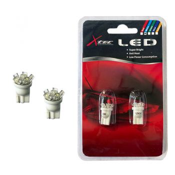 Λάμπες Led T10 R6 12volt White 6000k X-Tec 2 Τεμάχια - Headlights - Xenon - Bulbs