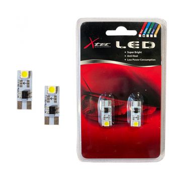Λάμπες Led T10 PW1S 12volt White 6000k X-Tec 2 Τεμάχια - Headlights - Xenon - Bulbs