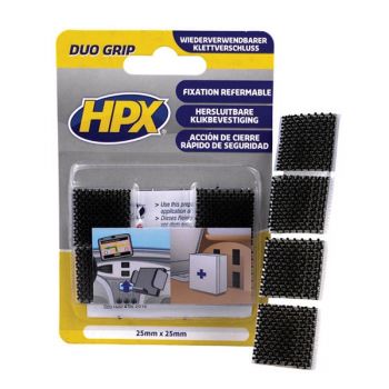 HPX DUO GRIP ΜΑΥΡΟ PADS 25mm x 25mm - Tapes