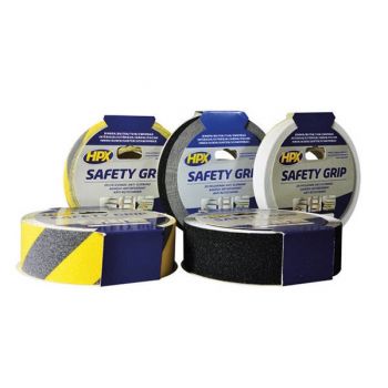 HPX SAFETY GRIP ΑΝΤΙΟΛΙΣΘΗΤΙΚΗ ΤΑΙΝΙΑ ΚΙΤΡΙΝΗ / ΜΑΥΡΗ 25mm x 18m - Ταινίες - Δεματικά