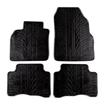 Πατάκια Αυτοκινήτου Gledring 0043 Renault Scenic 2003-2009 Μαύρο 4 Τεμάχια - Caps - Mats