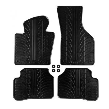 Πατάκια Αυτοκινήτου Gledring 0063 VW Passat B6/3C 2005-2010 Μαύρο 4 Τεμάχια - Caps - Mats