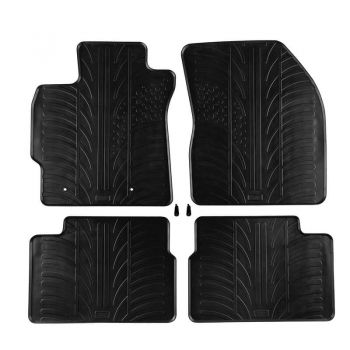 Πατάκια Αυτοκινήτου Gledring 0260 Toyota Auris 2007-2012 / Corolla Sedan 2007-2013 Μαύρο 4 Τεμάχια - Caps - Mats