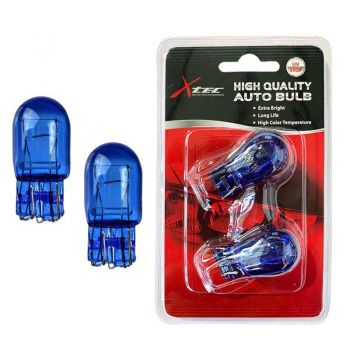 Λάμπες Αλογόνου T20 W21W / 3156 W3X16D Μονοπολικές 12volt  Blue Glass Superwhite 6000k X-Tec 2 Τεμάχια - Headlights - Xenon - Bulbs