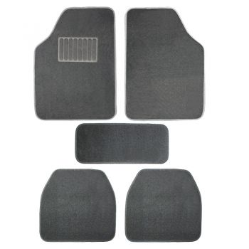 Πατάκια Αυτοκινήτου Universal Μοκέτα Luxury Ανθρακί 5 Τεμάχια - Caps - Mats