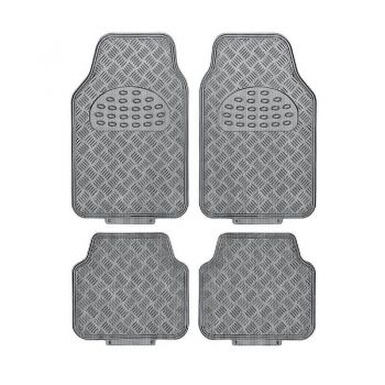 Πατάκια Αυτοκινήτου Universal Αλουμινίου Carbon 4 Τεμάχια - Caps - Mats