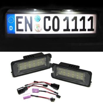 Led Φαναράκια Πινακίδας Για VW Golf / Polo / Scirocco / Passat / Beetle / Lupo Ζευγάρι 2 Τεμάχια - Headlights - Xenon - Bulbs