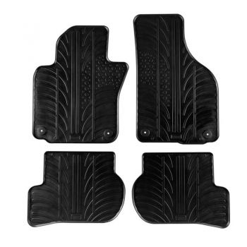 Πατάκια Αυτοκινήτου Gledring 0331 Skoda Octavia II 1Z 2005-2013 Μαύρο 4 Τεμάχια - Caps - Mats