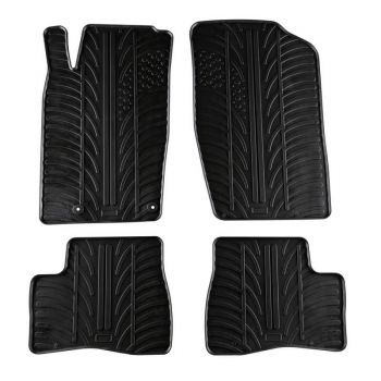Πατάκια Αυτοκινήτου Gledring 0153 Peugeot 206 1998-2013 / 206 Station Wagon 2002- Μαύρο 4 Τεμάχια - Caps - Mats