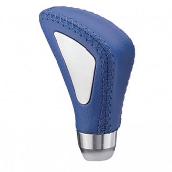 Πόμολο Λεβιέ Ταχυτήτων Universal Μπλε Με Ραφές Και Νίκελ Στο Πλάι Για Κανονική Όπισθεν 37003 - Gear / Handbrake levers