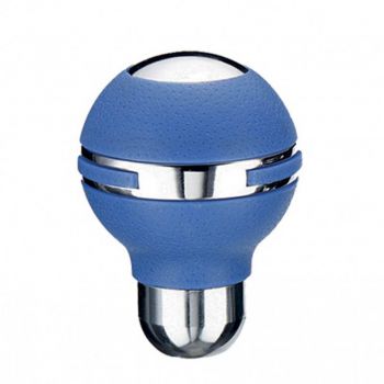 Πόμολο Λεβιέ Ταχυτήτων Universal Μπλε Με Νίκελ Στεφάνι Στρόγγυλο Για Κανονική Όπισθεν 37010 - Gear / Handbrake levers